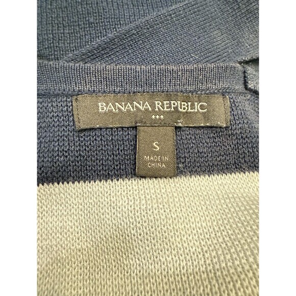 ⚓ Banana Republic Sleeveless Sweater – Nautical Navy & White Stripe – Size Small - Picture 4 of 6